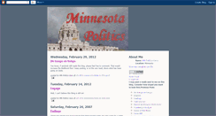 Desktop Screenshot of minnpolitics.blogspot.com