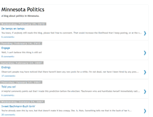 Tablet Screenshot of minnpolitics.blogspot.com
