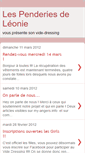 Mobile Screenshot of lespenderiesdeleonie.blogspot.com