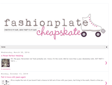 Tablet Screenshot of fashionplatecheapskate.blogspot.com