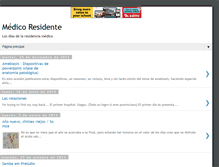 Tablet Screenshot of elmedicoresidente.blogspot.com