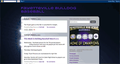 Desktop Screenshot of fayettevillebulldogbaseball.blogspot.com