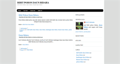 Desktop Screenshot of bibitpohondaunbidara.blogspot.com