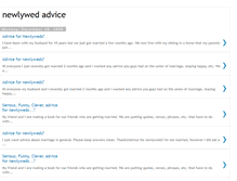 Tablet Screenshot of newlywed-advice.blogspot.com