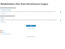 Tablet Screenshot of kneemicrofracturerehab.blogspot.com