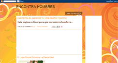 Desktop Screenshot of encontrahombres.blogspot.com