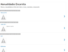 Tablet Screenshot of manualidadesencarnita.blogspot.com