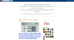 Desktop Screenshot of malayastraitsbanknotes.blogspot.com