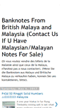 Mobile Screenshot of malayastraitsbanknotes.blogspot.com