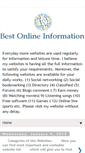 Mobile Screenshot of bestonlineinformation.blogspot.com