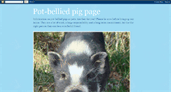 Desktop Screenshot of pot-belliedpigpage.blogspot.com