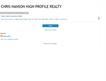 Tablet Screenshot of chrishansonhighprofile.blogspot.com