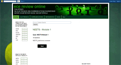 Desktop Screenshot of ecereviewonline.blogspot.com