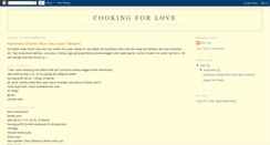 Desktop Screenshot of cooking-for-love.blogspot.com