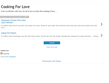 Tablet Screenshot of cooking-for-love.blogspot.com