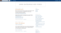 Desktop Screenshot of annehathawaysexvideo.blogspot.com