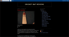 Desktop Screenshot of cricketbatreviews.blogspot.com