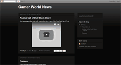 Desktop Screenshot of gamerworldnews.blogspot.com
