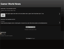 Tablet Screenshot of gamerworldnews.blogspot.com