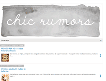 Tablet Screenshot of chicrumors.blogspot.com