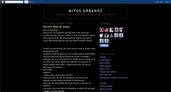 Desktop Screenshot of novos-mitos-urbanos.blogspot.com