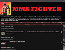 Tablet Screenshot of mma-octagon-fighter.blogspot.com