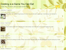 Tablet Screenshot of cookingisagameyoucaneat.blogspot.com