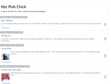 Tablet Screenshot of hotpinkchickblog.blogspot.com