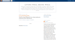 Desktop Screenshot of livingwellbeingwell.blogspot.com