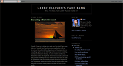 Desktop Screenshot of fakelarryellison.blogspot.com