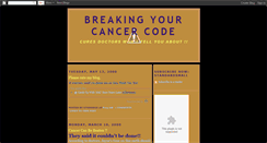 Desktop Screenshot of cancer-code.blogspot.com