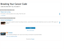 Tablet Screenshot of cancer-code.blogspot.com