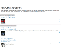 Tablet Screenshot of newcarssportsport.blogspot.com