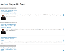 Tablet Screenshot of marissahaquegogreen.blogspot.com