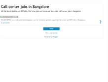 Tablet Screenshot of callcenterjobsbangalore.blogspot.com