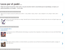 Tablet Screenshot of locosporelpadel.blogspot.com