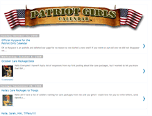 Tablet Screenshot of patriotgirlscalendar.blogspot.com