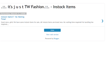 Tablet Screenshot of instock-just-tw-fashion.blogspot.com