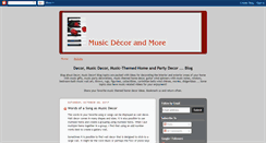 Desktop Screenshot of musicdecorandmore.blogspot.com