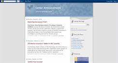 Desktop Screenshot of cpscenterannouncements.blogspot.com