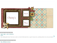Tablet Screenshot of christysbookblog.blogspot.com