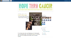 Desktop Screenshot of hopethrucancer.blogspot.com