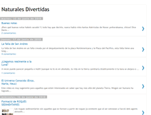 Tablet Screenshot of naturalesdivertidas.blogspot.com