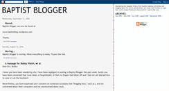 Desktop Screenshot of baptistblogger.blogspot.com