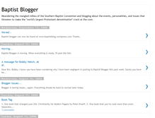Tablet Screenshot of baptistblogger.blogspot.com