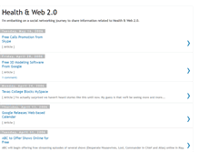 Tablet Screenshot of healthweb20.blogspot.com