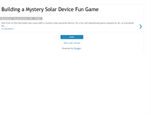 Tablet Screenshot of mystery-solar-game.blogspot.com