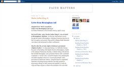 Desktop Screenshot of faith-matters-donna-ross.blogspot.com