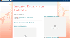 Desktop Screenshot of inversionextranjeraencolombia.blogspot.com