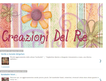 Tablet Screenshot of creazionidelre.blogspot.com